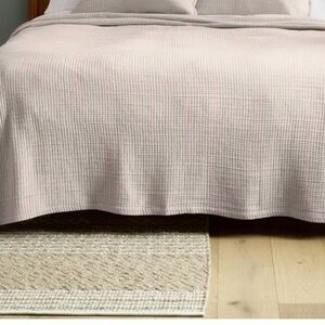 Quince Organic Cotton ribbed coverlet Set